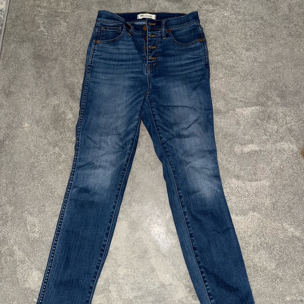 Madewell 10” High-Rise Crop Skinny Jeans Size 25 - Lightly Worn